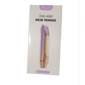 Bikini Trimmer for Women, 2 in 1 Dual Head Rechargeable Electric Shaver, Painles